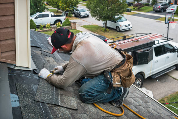 Professional Roof Inspection technician working in Greene, RI